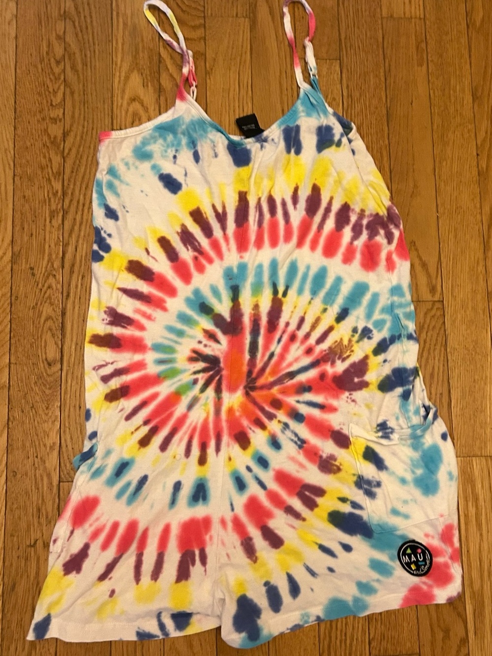 Girls Maui Since 1980 Tie Dye Romper Cover-Up Size XL